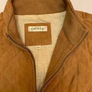 Beautiful fitted sued vest by Orvis